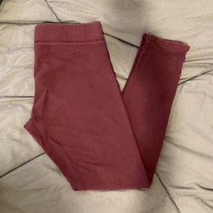 Aerie burgundy leggings